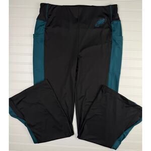 Philadelphia Eagles Womens Leggings Medium Black Athletic NFL Fanatics Pockets